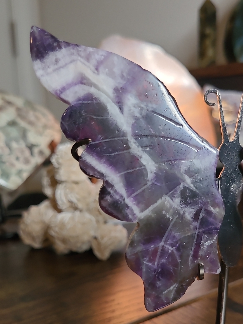 Chevron Amethyst Butterfly - Picture 3 of 4